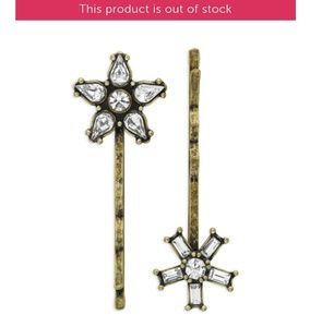 Crystal Hair Pin Duo